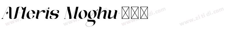 Afteris Moghu字体转换